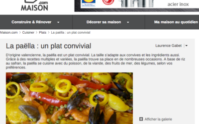 Vu sur « maison.com » : La paella, un plat convivial