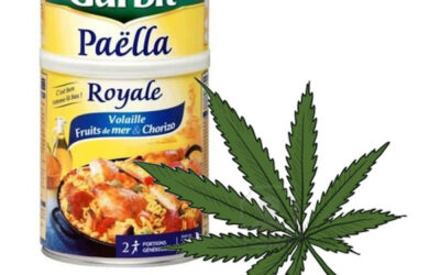 Du cannabis dans des boîtes de paellas